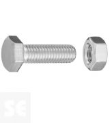 Tornillo Cabeza Hexagonal M8x25mm. Din 933 (15 piezas)