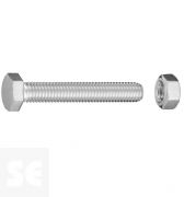 Tornillo Cabeza Hexagonal M8x50mm. Din 933 (4 piezas)