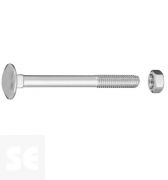 Tornillo Carrocero M5x50mm. Din 603 (8 piezas)