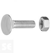 Tornillo Carrocero M8x30mm. Din 603 (16 piezas)
