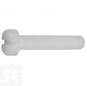 Tornillo Roscado Cabeza Cilindro Plástico M5x30mm. (12u.)