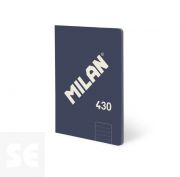 Libreta MILAN A5 Encolada 430 Azul 48h Líneas 95gr