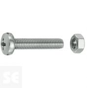 Tornillo Cabeza Cónica M5x25mm. A2 Ph 7045 (8 piezas)