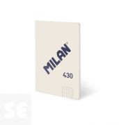 Libreta MILAN A6 Encolada 430 Beige 48h Cuadric. 95gr