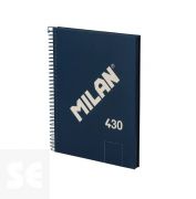 Libreta MILAN A5 Espiral 80h Blancas 95 Gr/M Azul