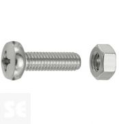 Tornillo Cabeza Cónica M6x20mm. A2 Ph 7045 (8 piezas)