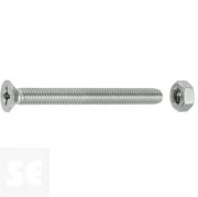 Tornillo Cabeza Cónica M6x60mm. A2 Ph Din 7046 (4 piezas)