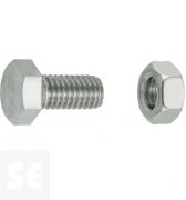Tornillo Cabeza Hexagonal M5x10mm. Din 933 (10 piezas)