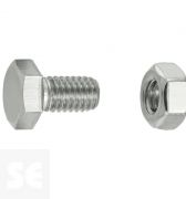 Tornillo Cabeza Hexagonal M6x10mm. Din 933 (8 piezas)