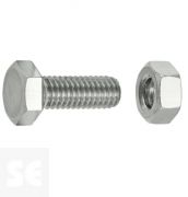 Tornillo Cabeza Hexagonal M6x16mm. Din 933 (30 piezas)