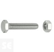 Tornillo Cabeza Hexagonal M6x30mm. Din 933 (6 piezas)