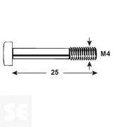 Tornillo Allen 912 Cincado M4x Vz 4762 M4x25 (16u.)