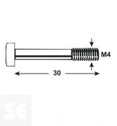 Tornillo Allen 912 Cincado M4x Vz 4762 M4x30 (16u.)