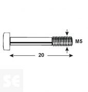 Tornillo Allen 912 Cincado M5x Vz 4762 M5x20 (12u.)
