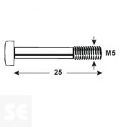 Tornillo Allen 912 Cincado M5x Vz 4762 M5x25 (12u.)