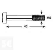 Tornillo Allen 912 Cincado M5x Vz 4762 M5x40 (8u.)