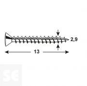 Tornillo Auto Zn Ph 2,9x13mm / Din 7983 (50u.)