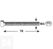 Tornillo Cabeza Cónica M4x16mm. A2 Ph 7045 (20 piezas)