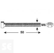Tornillo Cabeza Cónica M6x50 A2 Ph 7045 (4 piezas)