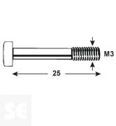 Tornillo Allen 912 Cincado M3x Vz 4762 M3x25 (30u.)