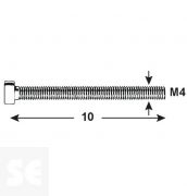 Tornillo Cabeza Cilíndrica Pa M4x10mm. (20u.)