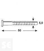 Tornillo Conexión 5,0x50mm Zn Allen (200 Pzas.)