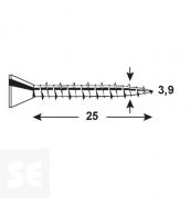 Tornillo Fibra 3,9x25mm. Ph (250u.)