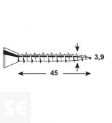 Tornillo Fibra 3,9x45mm. Ph (100u.)