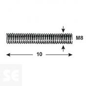 Tornillo Prisionero Bruñida 914 Blk Sw 4027 M8x10mm. (10u.)