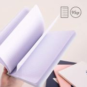 Libreta MILAN A5 Encolada 430 Rosa 48h Cuadric. 95gr