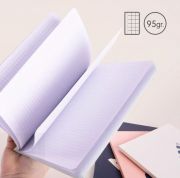 Libreta MILAN A5 Encolada 430 Beige 48h Cuadric. 95gr
