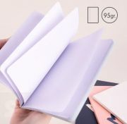 Libreta MILAN A5 Encolada 430 Azul 48h Blancas 95gr