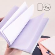 Libreta MILAN A5 Encolada 430 Rosa 48h Blancas 95gr