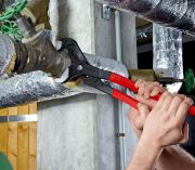 Llave para Tubos y Tenaza Gris Atramentado Pulido 560mm.