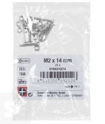 Tornillo Cabeza cónica M2x14mm. Ph Din 7046 (20 piezas)