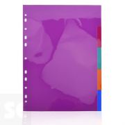 Separadores Multitaladro A4 5 Posiciones / Colores
