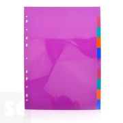 Separadores Multitaladro A4 10 Posiciones / 5 Colores