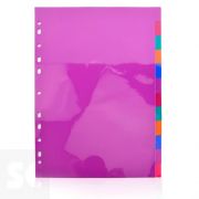 Separadores Multitaladro A4 12 Posiciones / 5 Colores