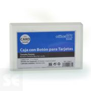 Caja con Broche Tarjetas Cristal (107 x 65 x 15 mm.)  50661