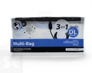 Bolsa Multiuso con cremallera 3 en1 Dl Negro (22,5 X 12,5 Cm)
