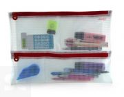 Bolsa Multiuso con cremallera 5 en1 A4 Rojo (36 X 22,5 Cm)