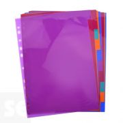 Separadores Multitaladro A4 10 Posiciones / 5 Colores