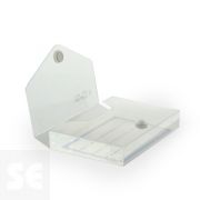 Caja con Broche Tarjetas Cristal (107 x 65 x 15 mm.)  50661