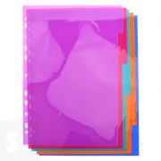 Separadores Multitaladro A4 5 Posiciones / Colores