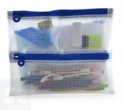 Bolsa Multiuso con cremallera 4en1 A5 Azul (25 X 20,5 Cm)