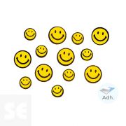 Caras Sonrientes de Goma Eva Adh 22mm. y 30mm. 60u. 98032
