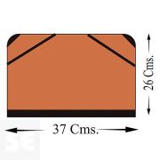 Cartera con Cremallera y Gomas 26x37 cm