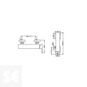 Monomando grifo Ducha Cromo Cascada