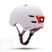 Casco Led Frontal y Trasero Blanco Talla L Youin