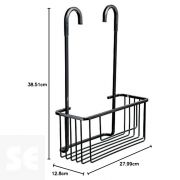 Cestillo con Colgador Aluminium Black